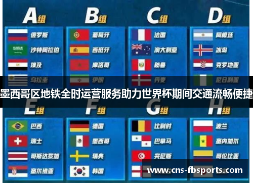 墨西哥区地铁全时运营服务助力世界杯期间交通流畅便捷